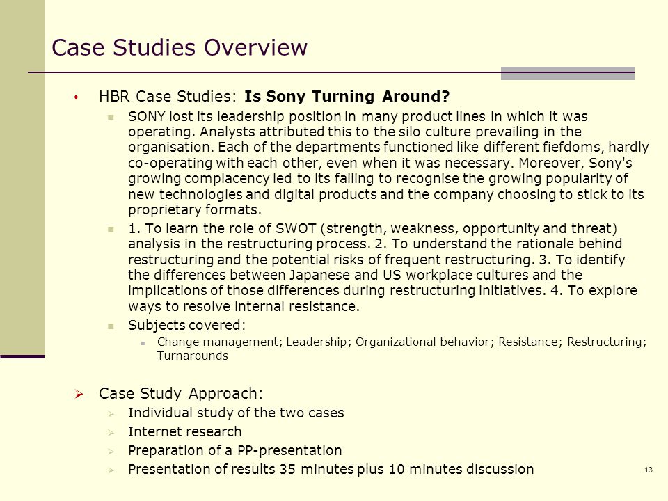 STRATEGIC MANAGEMENT & PLANNING ASSIGNMENT HELP: SONY CORPORATION: RESTRUCTURING CASE STUDY